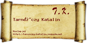 Tarnóczy Katalin névjegykártya